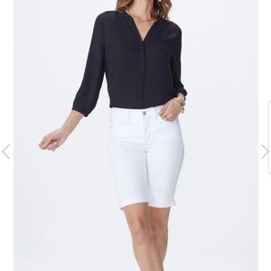 NWT! NYDJ White Briella Jean Shorts - sz 12